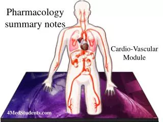 Pharmacology summary notes