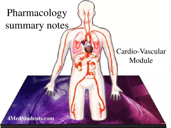 pharmacology summary notes