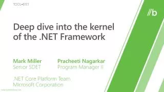 Deep dive into the kernel of the .NET Framework