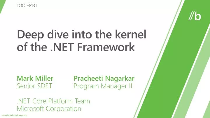 deep dive into the kernel of the net framework