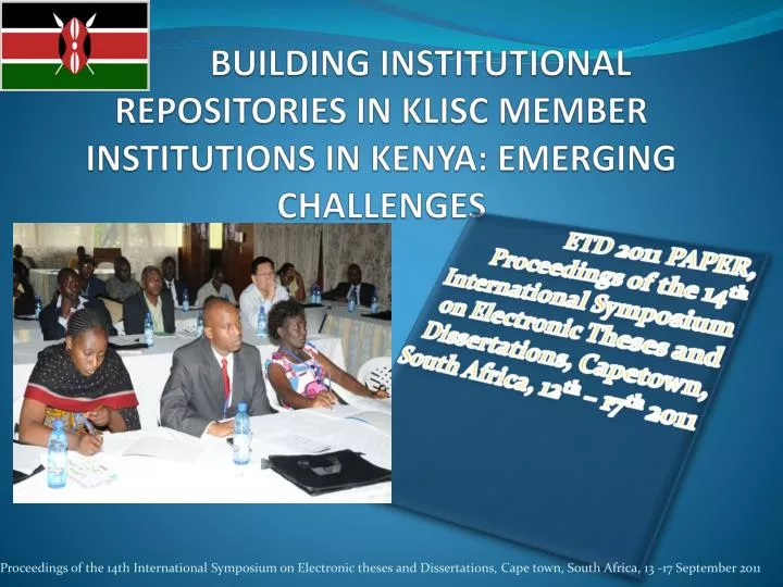 building institutional repositories in klisc member institutions in kenya emerging challenges