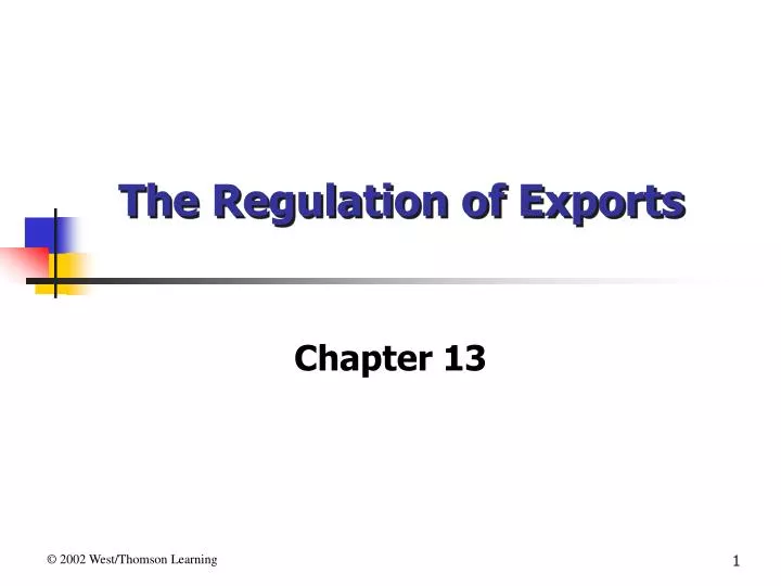 the regulation of exports