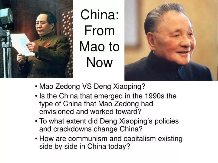 china from mao to now
