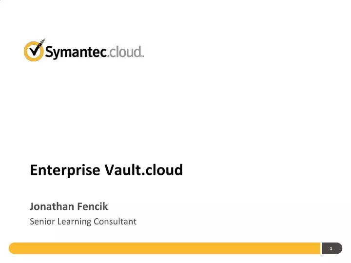 enterprise vault cloud