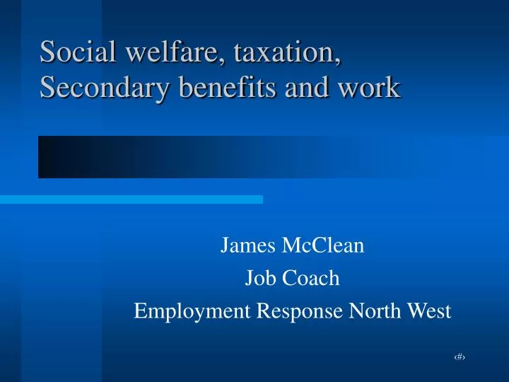 james mcclean job coach employment response north west