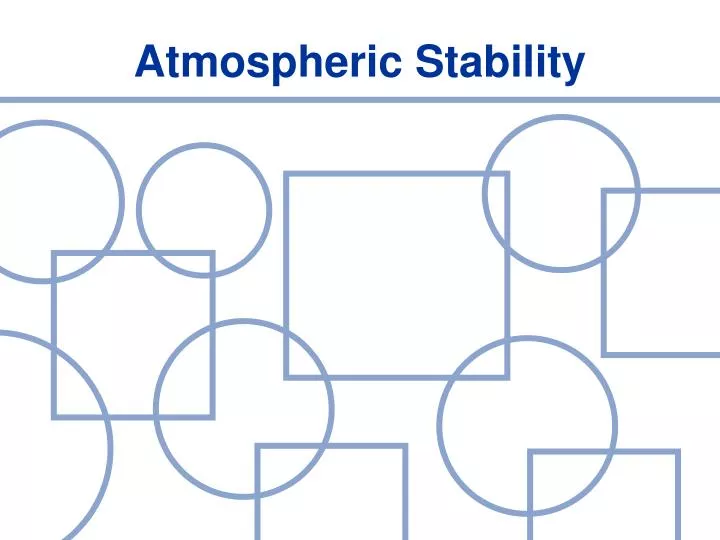 atmospheric stability