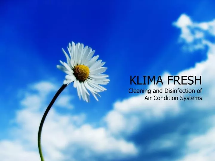 klima fresh cleaning and disinfection of air condition systems