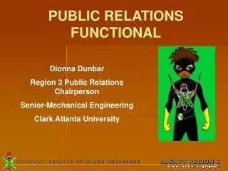 PUBLIC RELATIONS FUNCTIONAL