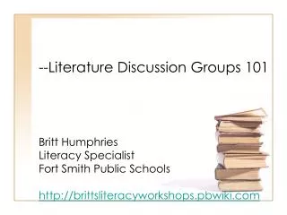 --Literature Discussion Groups 101