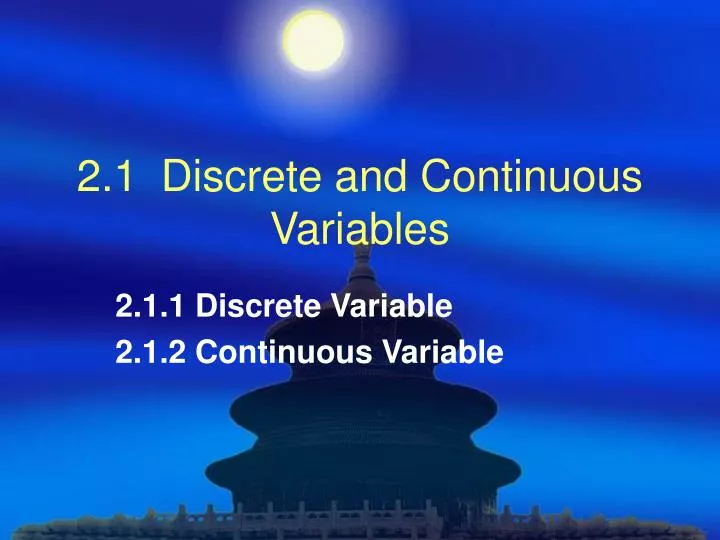 2 1 discrete and continuous variables