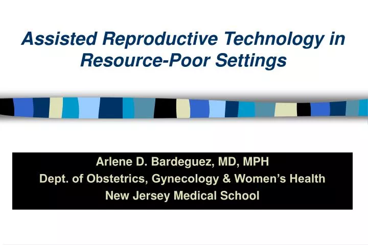 assisted reproductive technology in resource poor settings