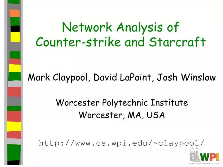 network analysis of counter strike and starcraft