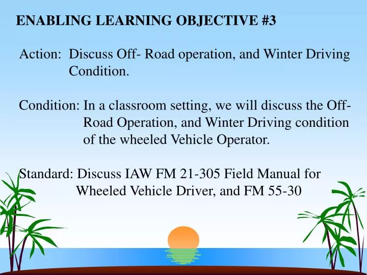 enabling learning objective 3