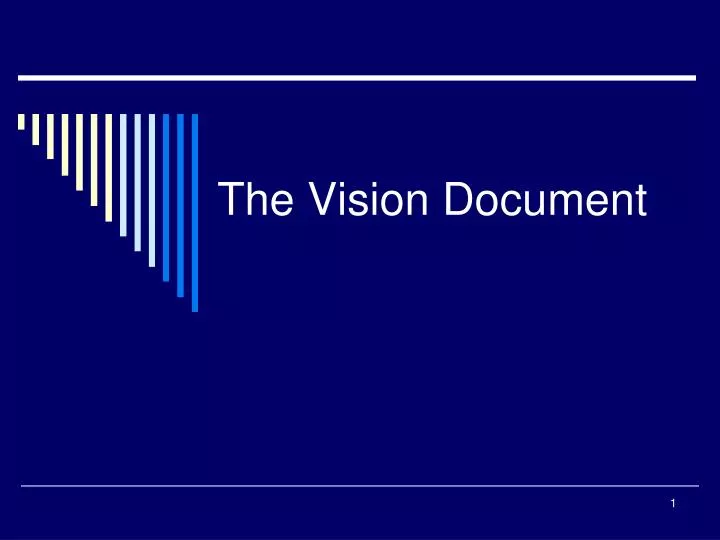 the vision document