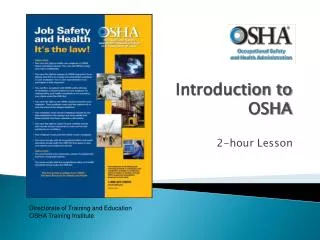 Introduction to OSHA