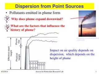 Dispersion from Point Sources