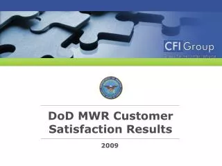 DoD MWR Customer Satisfaction Results