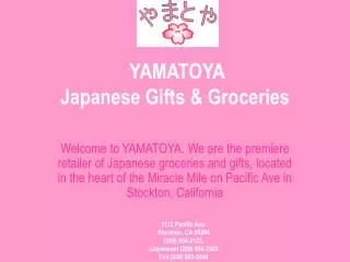 YAMATOYA Japanese Gifts &amp; Groceries