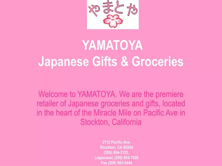 yamatoya japanese gifts groceries