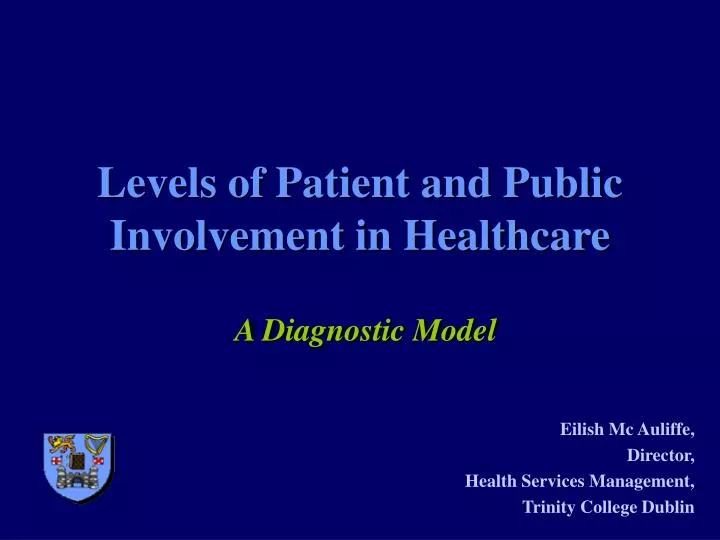 levels of patient and public involvement in healthcare