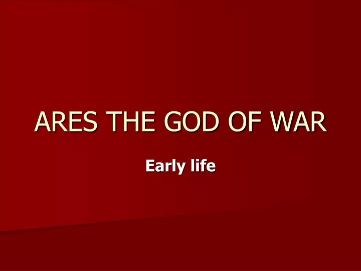 ares the god of war