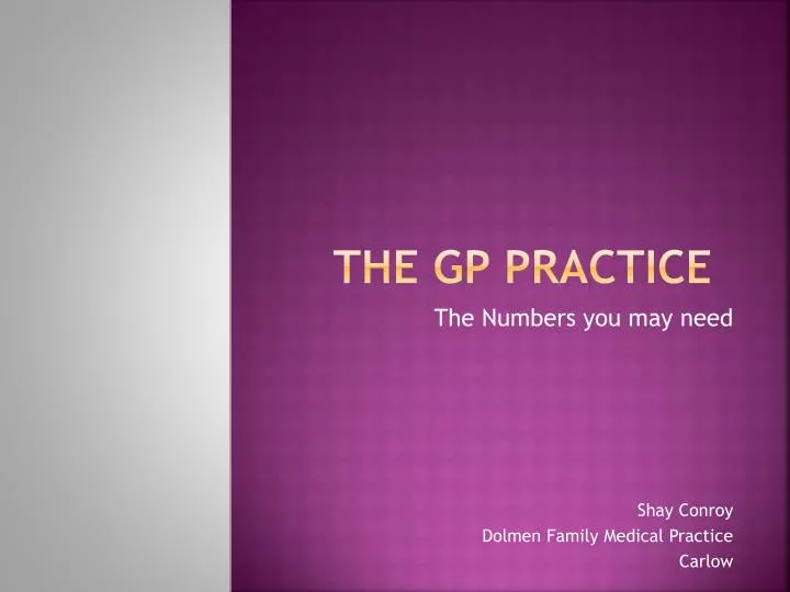 the gp practice