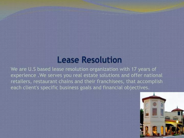 lease resolution
