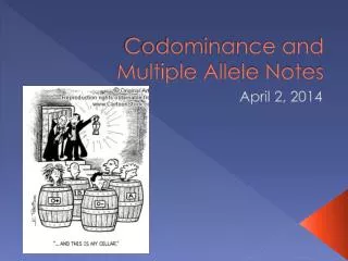 Codominance and Multiple Allele Notes