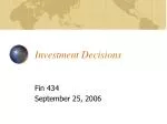 Investment Decisions - slide 1