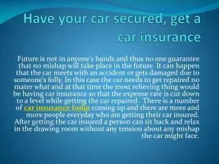 car insurance india