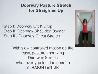 Doorway Posture Stretch for Straighten Up