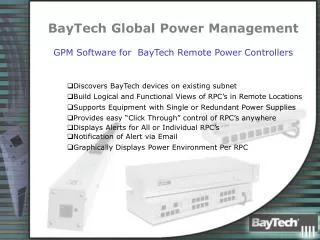 BayTech Global Power Management