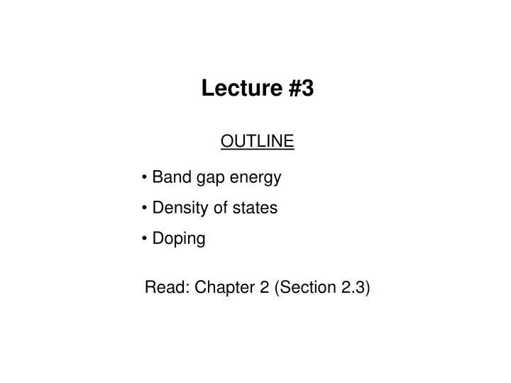 lecture 3