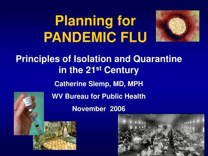 planning for pandemic flu