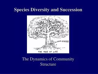 Species Diversity and Succession