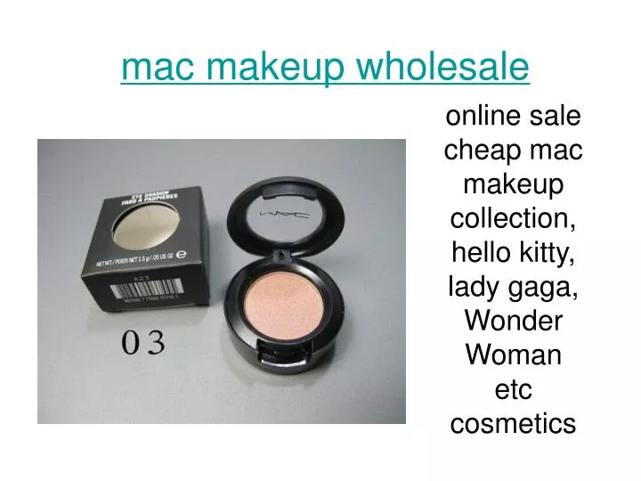 mac makeup wholesale