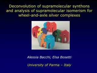 Deconvolution of supramolecular synthons and analysis of supramolecular isomerism for wheel-and-axle silver complexes Al