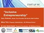 “Inclusive Entrepreneurship” - slide 1