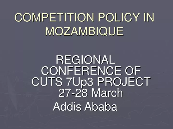 competition policy in mozambique
