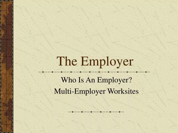 the employer