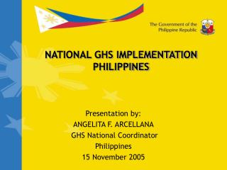 NATIONAL GHS IMPLEMENTATION PHILIPPINES