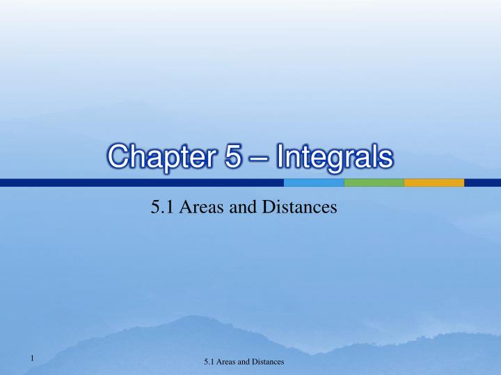 chapter 5 integrals