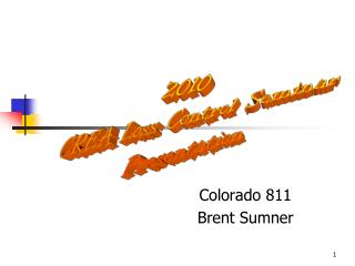 Colorado 811 Brent Sumner