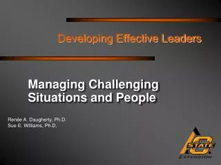 Developing Effective Leaders