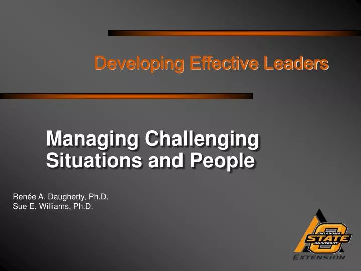 developing effective leaders