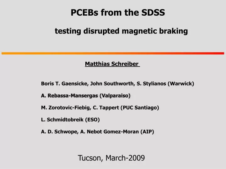 pcebs from the sdss testing disrupted magnetic braking