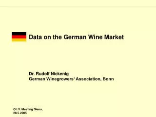 Data on the German Wine Market