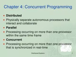 Chapter 4: Concurrent Programming