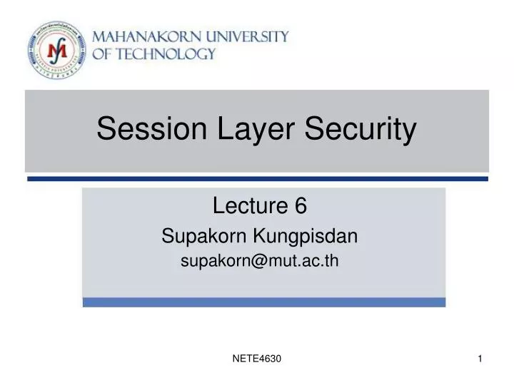 session layer security