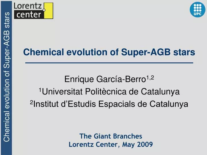 chemical evolution of super agb stars